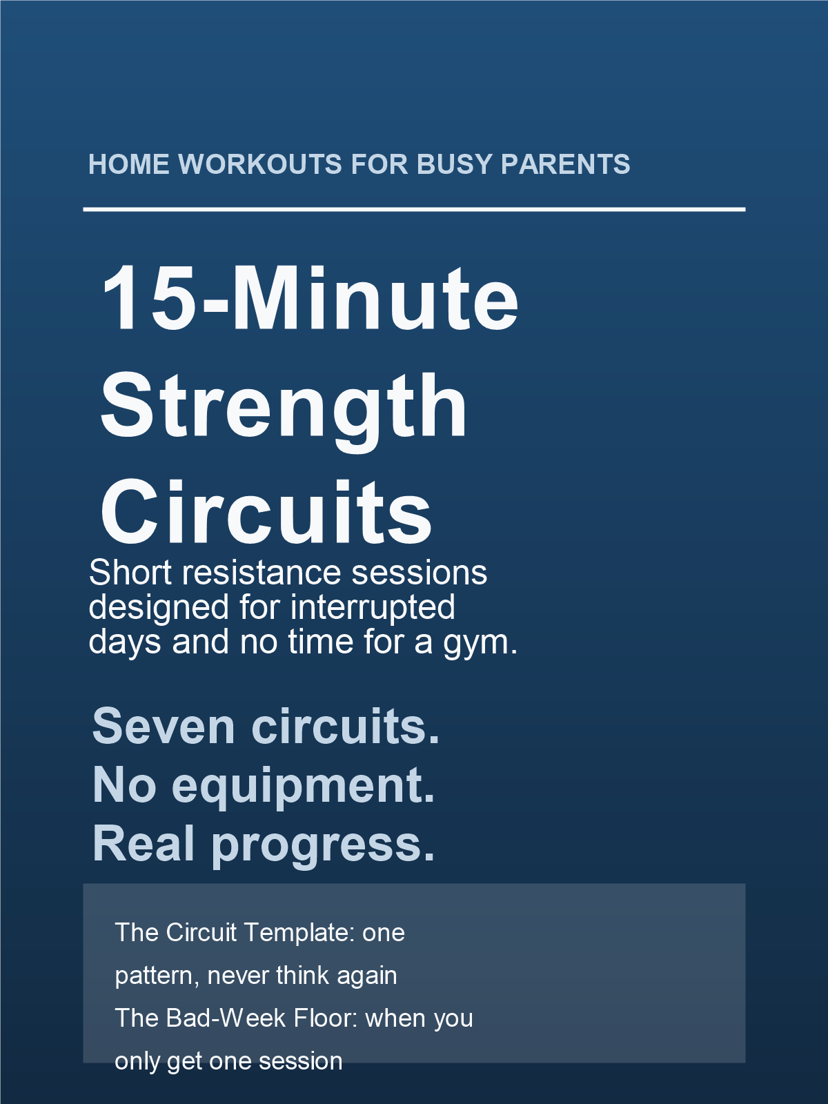 Cover of Home Workouts for Busy Parents: 15-Minute Strength Circuits