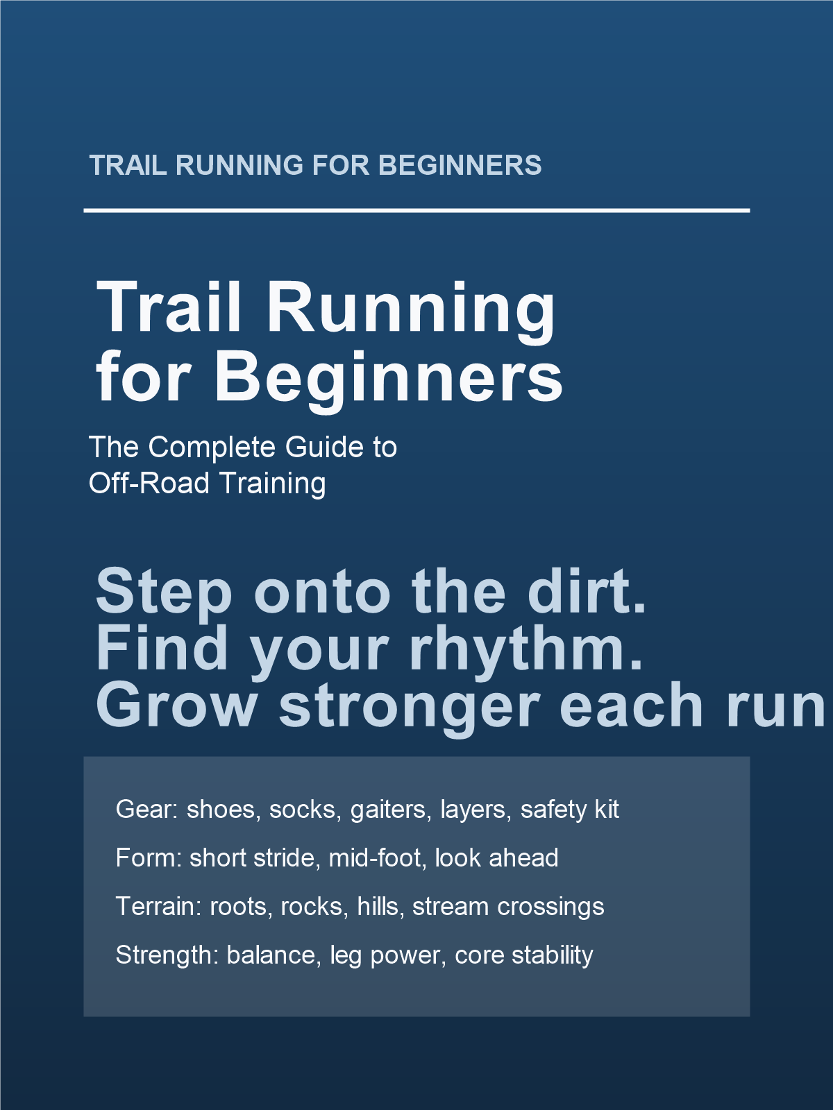 Cover of Trail Running for Beginners: The Complete Guide to Off-Road Training