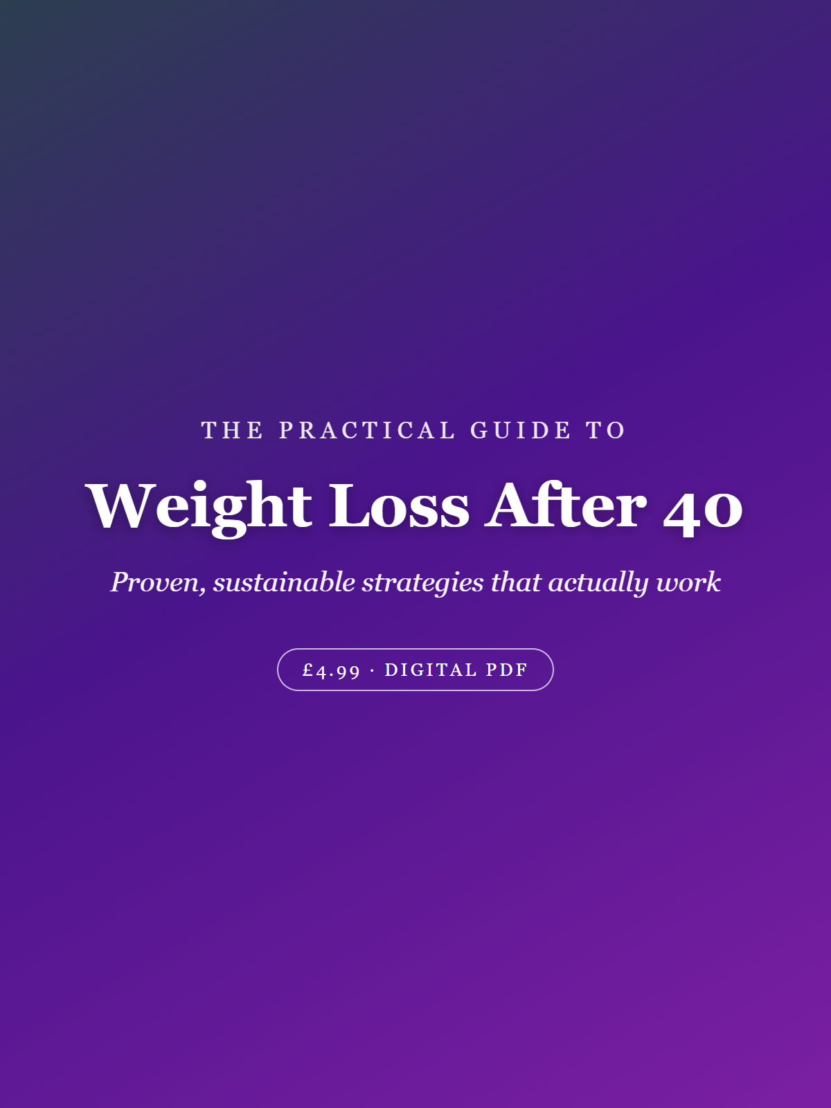 Cover of Weight Loss After 40: The Practical Guide